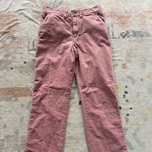 Faherty Rose Corduroy Straight-Leg Jeans